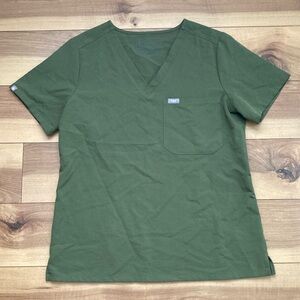 FIGS Khaki Green Catarina Top